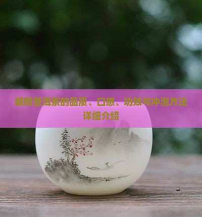 朝颜普洱茶的品质、口感、功效与冲泡方法详细介绍