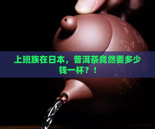 普洱茶在日本的价格