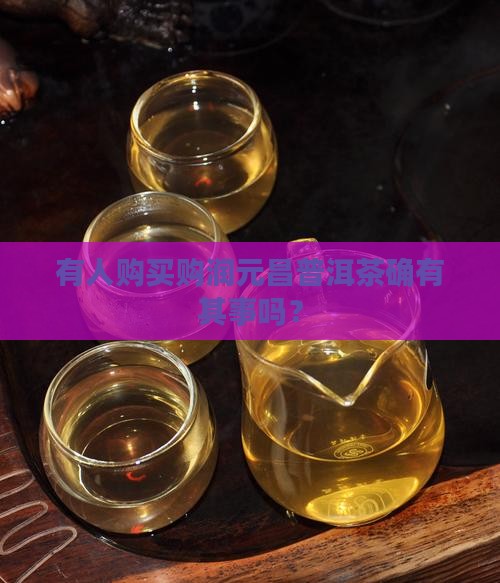 有人购买购润元昌普洱茶