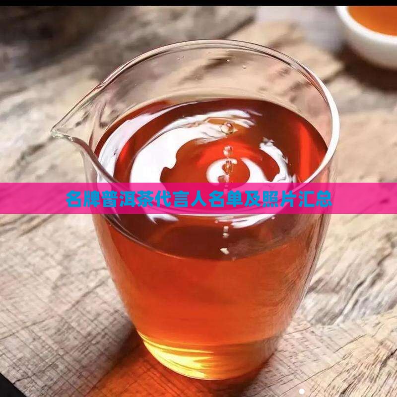 名牌普洱茶代言人