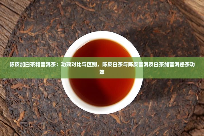 陈皮加白茶和普洱茶