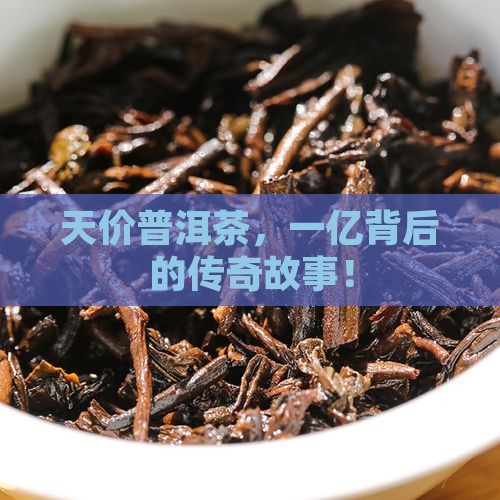 一个亿的普洱茶