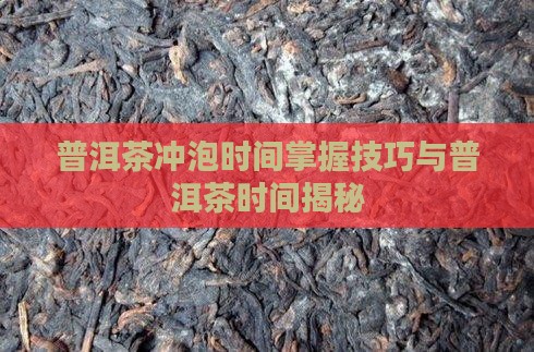 普洱茶应该煮多长时间