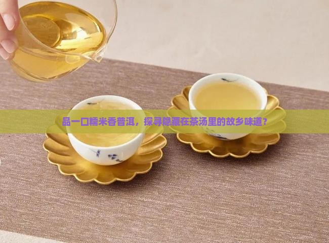 糯米香普洱茶试饮
