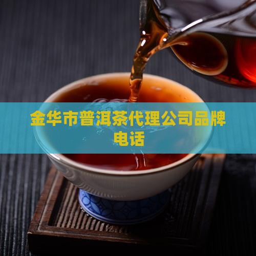 金华市普洱茶代理