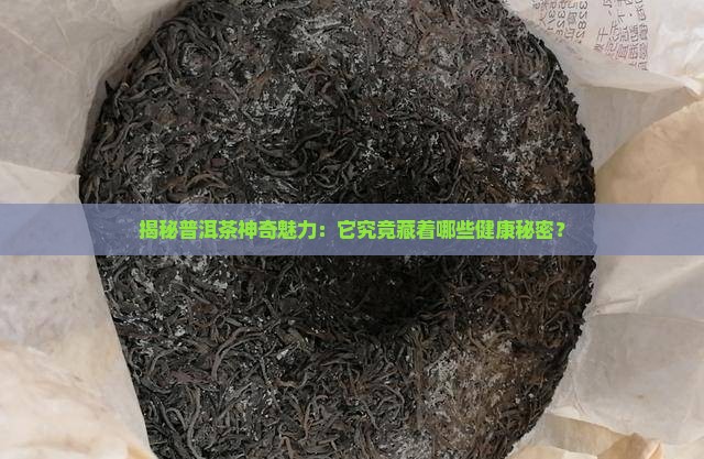 说一下普洱茶的功效与作用