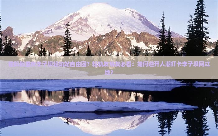 霍邱到重庆李子坝轻轨站自由团？轻轨发烧友必看：如何避开人潮打卡李子坝网红地？