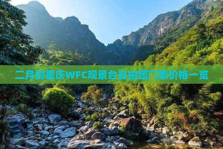 二月到重庆WFC观景台自由团门票价格一览