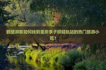鹤壁游客如何找到重庆李子坝轻轨站的热门旅游小吃？