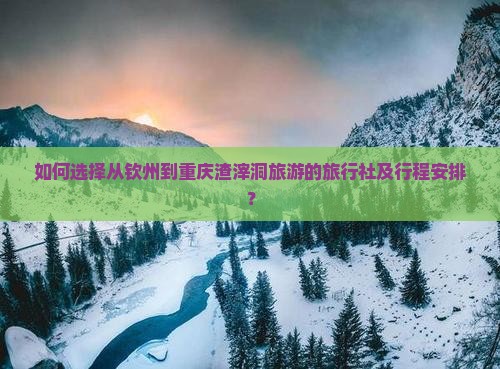 如何选择从钦州到重庆渣滓洞旅游的旅行社及行程安排？