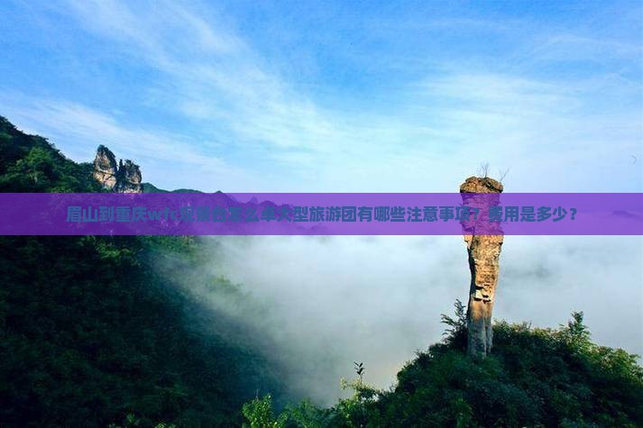 眉山到重庆wfc观景台怎么卓大型旅游团有哪些注意事项？费用是多少？