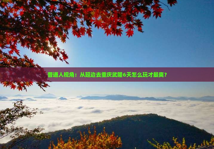 延边到重庆武隆六日游
