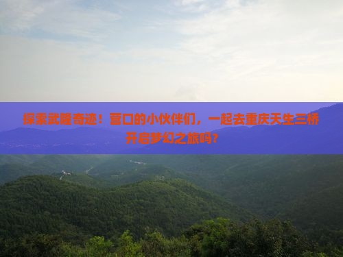 营口去重庆武隆天生三桥大型旅游团