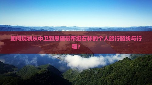 如何规划从中卫到恩施梭布垭石林的个人旅行路线与行程？
