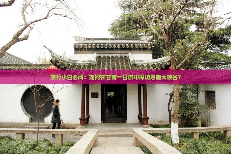 旅行小白必问：如何在甘南一日游中探访恩施大峡谷？