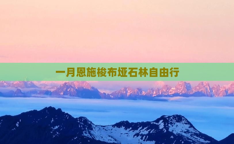 一月恩施梭布垭石林自由行