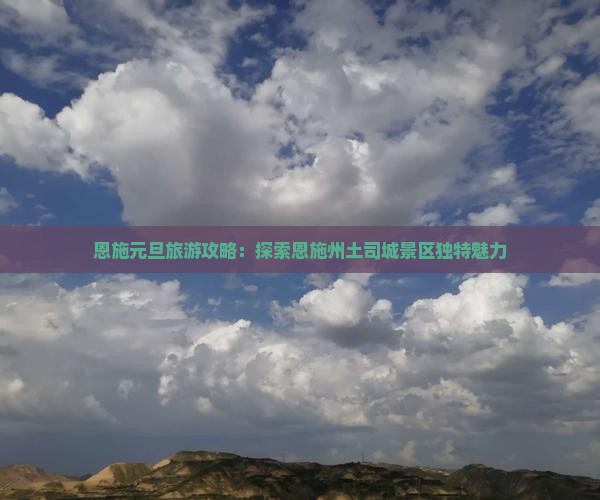 元旦去恩施土司城景点