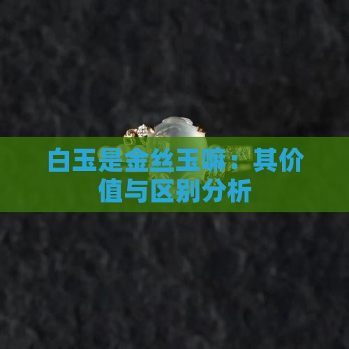 白玉是金丝玉嘛：其价值与区别分析