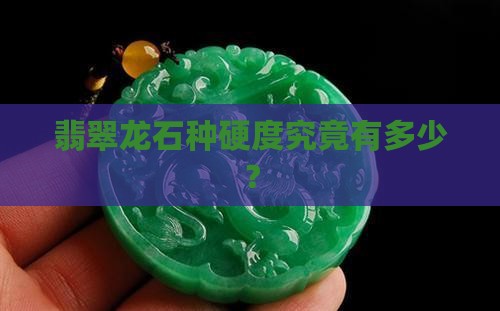 翡翠龙石种硬度究竟有多少？