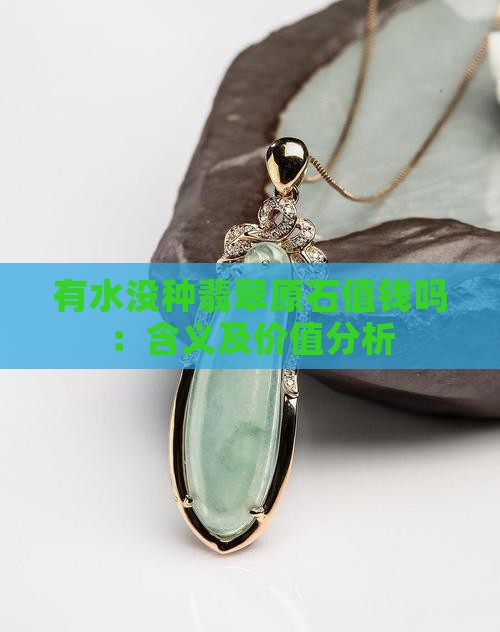 有水没种翡翠原石值钱吗：含义及价值分析