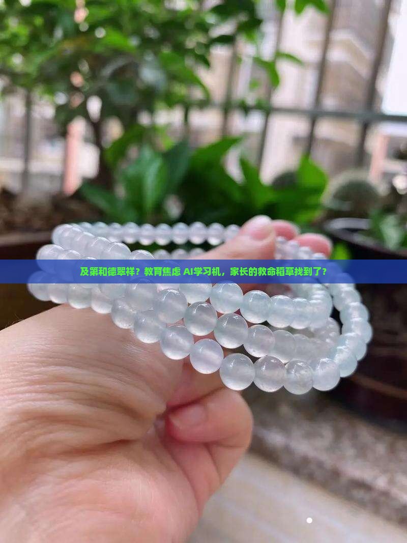 及第和德翠祥？教育焦虑+AI学习机，家长的救命稻草找到了？