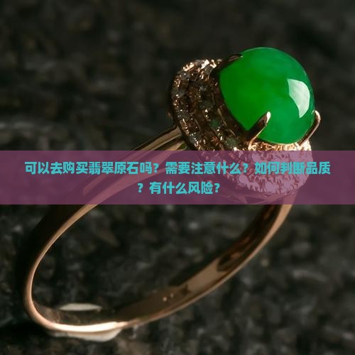 可以去购买翡翠原石吗？需要注意什么？如何判断品质？有什么风险？