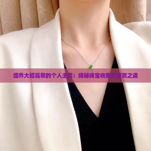 缅乔大招翡翠的个人主页：揭秘珠宝收藏与鉴赏之道