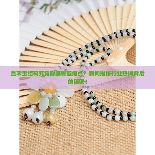 且末玉结构究竟隐藏哪些痛点？新词揭秘行业热词背后的秘密！