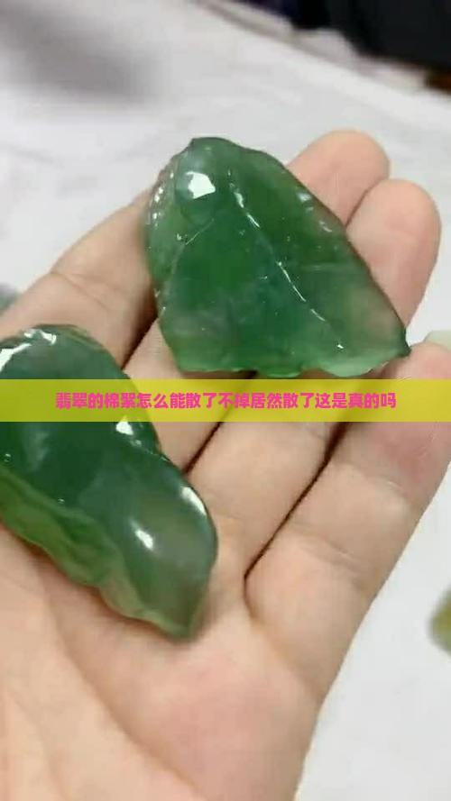 翡翠的棉絮怎么能散了不掉居然散了这是真的吗