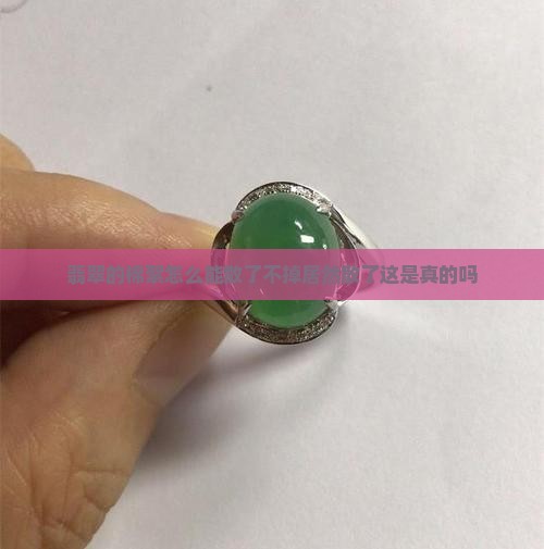翡翠的棉絮怎么能散了不掉居然散了这是真的吗
