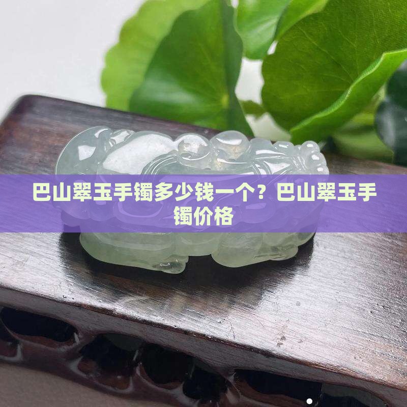 巴山翠玉手镯多少钱一个？巴山翠玉手镯价格