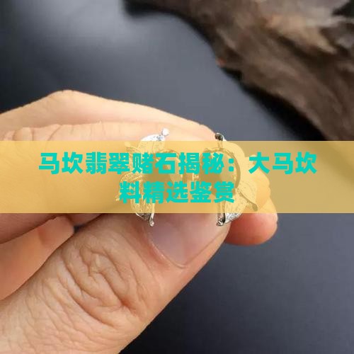 马坎翡翠赌石揭秘：大马坎料精选鉴赏