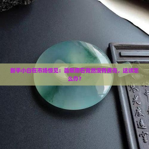 新手小白在市场惊见：翡翠原石竟然没有皮壳，这该怎么办？