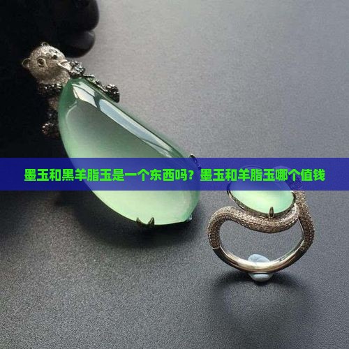 墨玉和黑羊脂玉是一个东西吗？墨玉和羊脂玉哪个值钱
