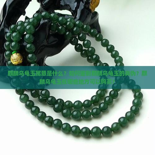 麒麟乌龟玉寓意是什么？如何鉴别麒麟乌龟玉的真伪？麒麟乌龟玉在哪些地方可以购买？