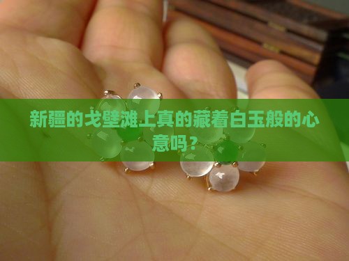 新疆的戈壁滩上真的藏着白玉般的心意吗？