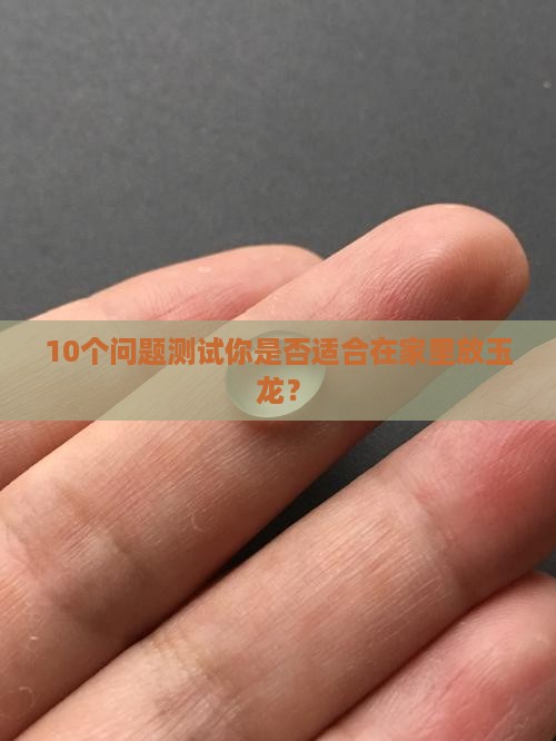 10个问题测试你是否适合在家里放玉龙？