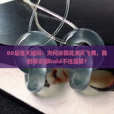 00后雪天疑问：为何冰飘花满天飞舞，我的棉衣却hold不住温暖？