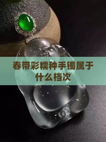 春带彩糯种手镯属于什么档次
