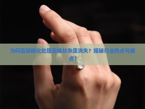 为何翡翠糯化处理后棉状杂质消失？揭秘行业热点与痛点！