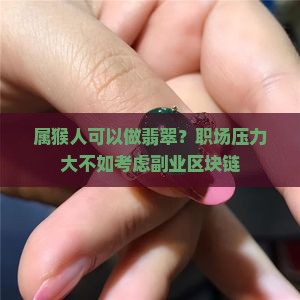 属猴人可以做翡翠？职场压力大不如考虑副业区块链