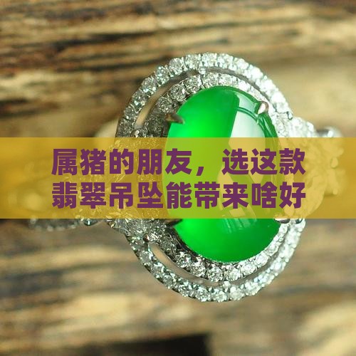 属猪的朋友，选这款翡翠吊坠能带来啥好运？