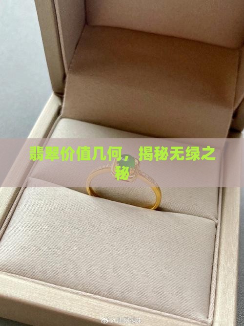 翡翠价值几何，揭秘无绿之秘