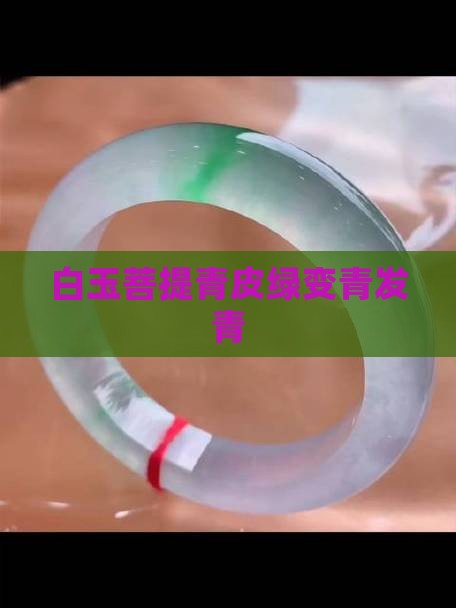 白玉菩提青皮绿变青发青