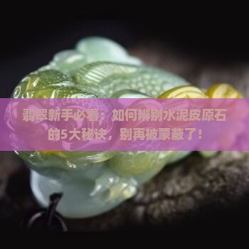 翡翠新手必看：如何辨别水泥皮原石的5大秘诀，别再被蒙蔽了！