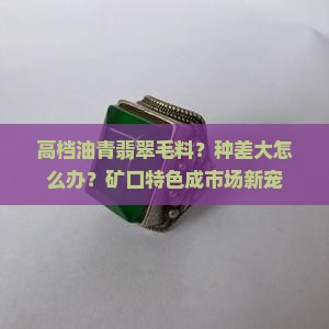高档油青翡翠毛料？种差大怎么办？矿口特色成市场新宠