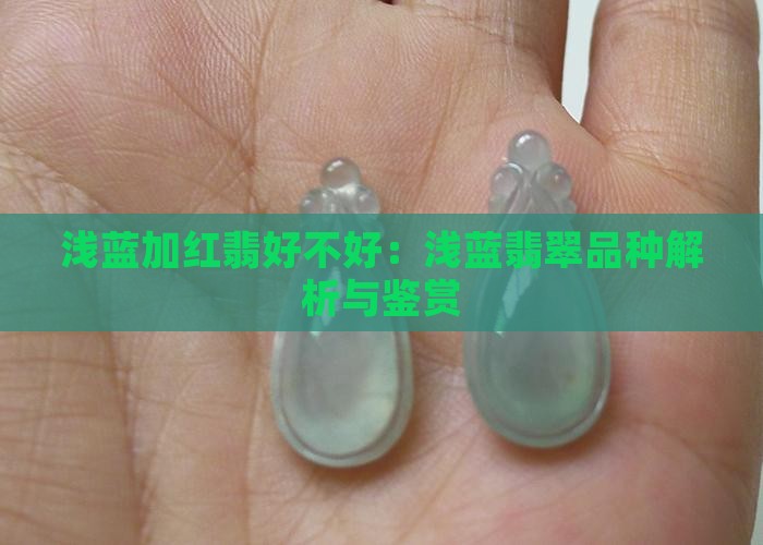 浅蓝加红翡好不好：浅蓝翡翠品种解析与鉴赏