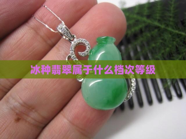 正冰种翡翠属于什么档次