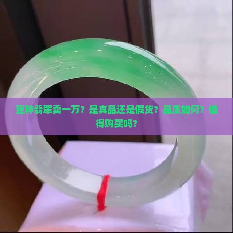 豆种翡翠卖一万