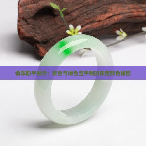 紫色和绿色的玉镯